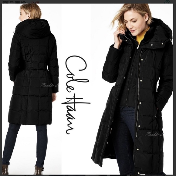 Cole Haan Jackets & Blazers - NWT Cole Haan Black Hooded Puffer Coat Black XS